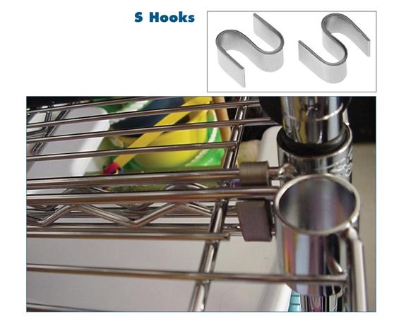 CHROME WIRE SHELVING ACCESSORIES