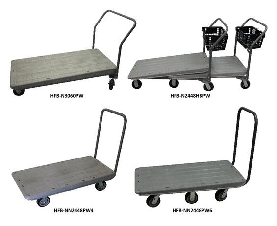 NESTING AND NON-NESTING FLATBED CARTS