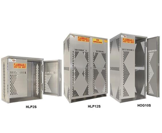 GAS CYLINDER STORAGE CAGES