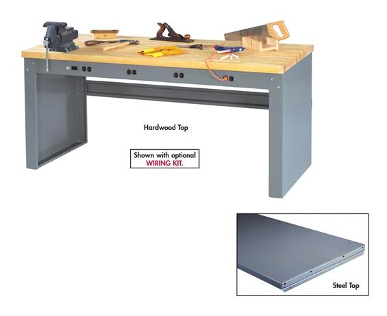 ELECTRONIC WORKBENCHES WITH PANEL LEGS