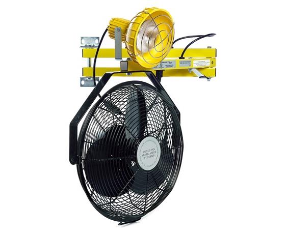 LOADING DOCK FANS AND FAN/LIGHT COMBO