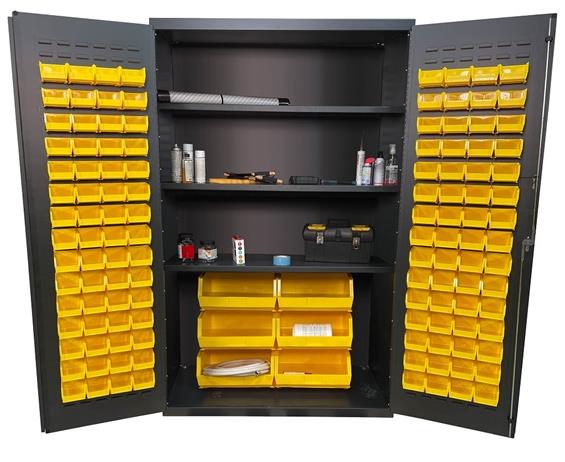 14 GAUGE HEAVY DUTY BIN &amp; SHELF CABINETS
