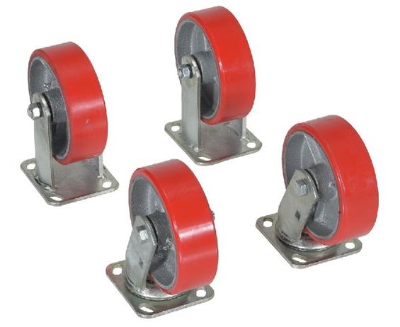 CASTERS FOR STEEL HOPPERS