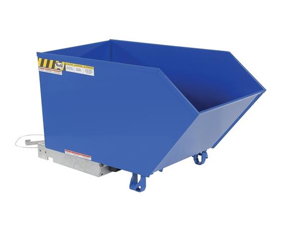 LOW PROFILE 90 DEGREES SELF-DUMPING STEEL HOPPERS