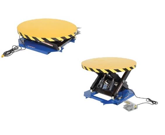 POWERED LIFT TABLE WITH MANUAL CAROUSEL