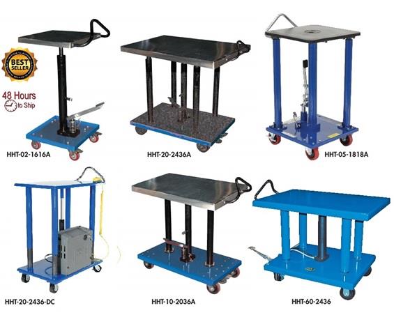 1, 2 or 4 POST HYDRAULIC LIFT TABLES
