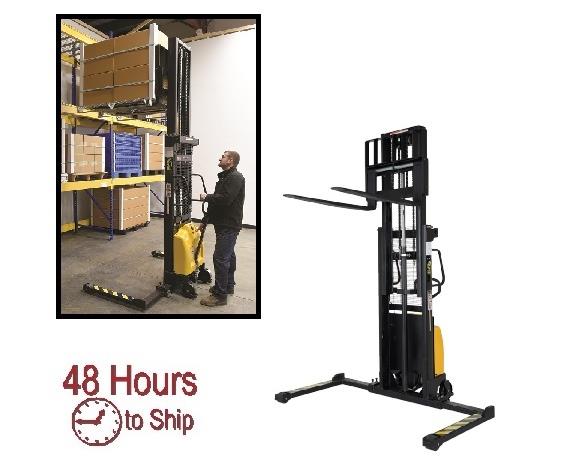 COMBINATION HAND PUMP AND ELECTRIC STACKER