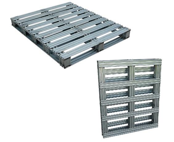 STEEL PALLETS WITH HOT-DIPPED GALVANIZED FINISH