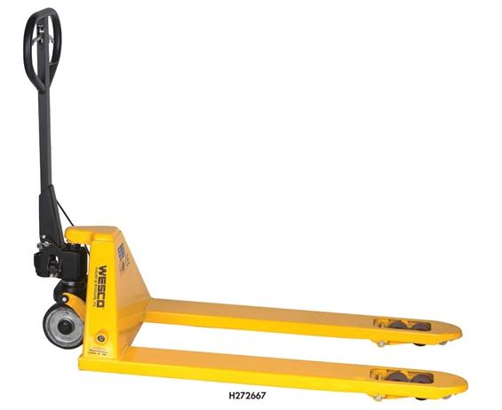 PALLET TRUCK WITH HAND BRAKE