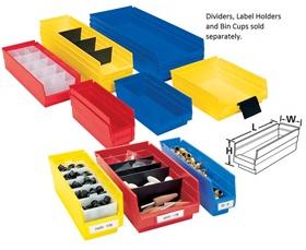 POLYPROPYLENE SHELF BINS