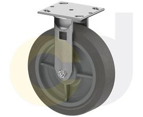 ZINC PLATED CASTERS - THERMO-RUBBER WHEELS