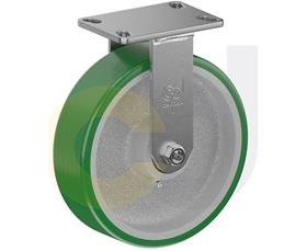 CASTERDEPOT TOP PLATE CASTERS - POLY ON CAST IRON WHEEL - CAPACITIES UP TO 3000 LBS.