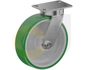 CASTERDEPOT TOP PLATE CASTERS - POLY ON CAST IRON WHEEL - CAPACITIES UP TO 3000 LBS.
