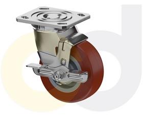 STAINLESS STEEL CASTERS - THERMO-URETHANE WHEELS