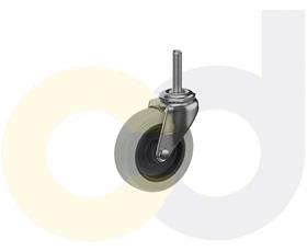 THREADED STEM CASTERS - THERMO-RUBBER WHEELS