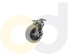 TOP PLATE CASTERS- THERMO-RUBBER WHEELS