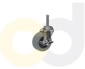 THREADED STEM CASTERS - THERMO-URETHANE WHEELS