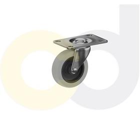 TOP PLATE CASTERS- THERMO-RUBBER WHEELS