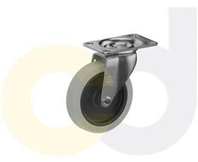 TOP PLATE CASTERS- THERMO-RUBBER WHEELS