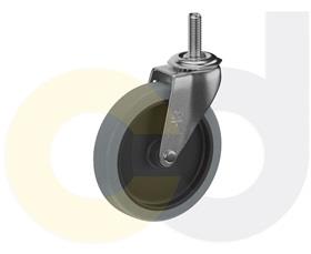 THREADED STEM CASTERS - THERMO-URETHANE WHEELS