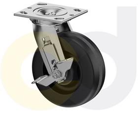 ZINC PLATED CASTERS - PHENOLIC WHEELS