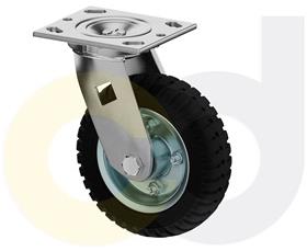 PNEUMATIC, SOLID &amp; FLAT-FREE CASTERS - SOLID MONOPRENE WHEELS