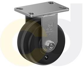 ZINC PLATED KINGPINLESS CASTER- PHENOLIC WHEELS