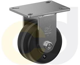 ZINC PLATED KINGPINLESS CASTERS- PHENOLIC WHEELS