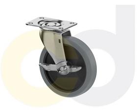 TOP PLATE CASTERS- THERMO-URETHANE WHEELS