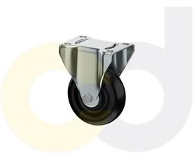 ZINC PLATED CASTERS - POLYOLEFIN WHEELS