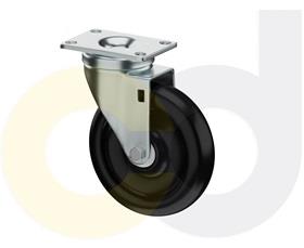 ZINC PLATED CASTERS - POLYOLEFIN WHEELS