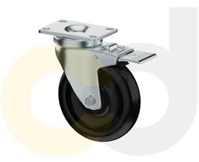 ZINC PLATED CASTERS - POLYOLEFIN WHEELS
