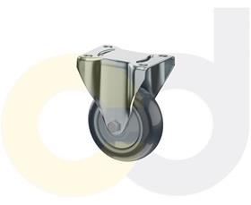 ZINC PLATED CASTERS - THERMO-URETHANE WHEELS