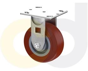 ZINC PLATED CASTERS - THERMO-URETHANE WHEELS