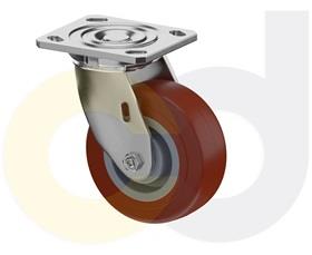 STAINLESS STEEL CASTERS - THERMO-URETHANE WHEELS
