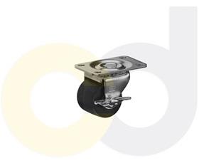 LOW PROFILE CASTERS - POLYOLEFIN WHEELS