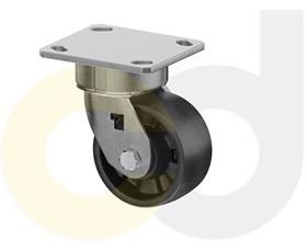 ZINC PLATED CASTERS - GLASS-FILLED NYLON WHEELS