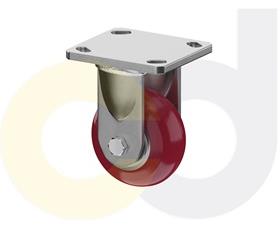 ZINC PLATED CASTERS - POLY ON ALUMINUM WHEELS