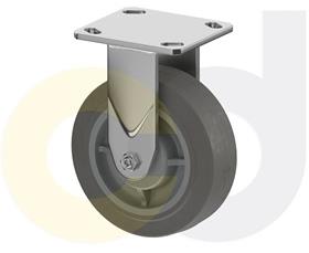 STAINLESS STEEL CASTERS - THERMO-RUBBER WHEELS