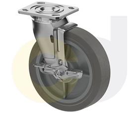 STAINLESS STEEL CASTERS - THERMO-RUBBER WHEELS