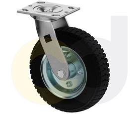 PNEUMATIC, SOLID &amp; FLAT-FREE CASTERS - SOLID MONOPRENE WHEELS