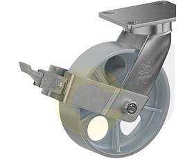 CASTERDEPOT TOP PLATE CASTERS - CAST IRON WHEEL - CAPACITIES UP TO 2500 LBS.