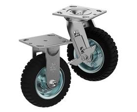 PNEUMATIC, SOLID &amp; FLAT-FREE CASTERS - SOLID MONOPRENE WHEELS