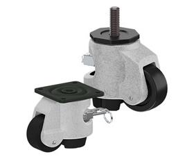 CASTERDEPOT LEVELING CASTERS - RATCHET ADJUSTMENT - CAPACITIES UP TO 500 KG.