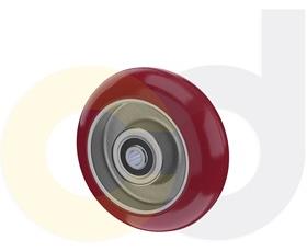 ZINC PLATED CASTERS - POLY ON ALUMINUM WHEELS