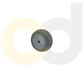 ZINC PLATED CASTERS - THERMO-RUBBER WHEELS
