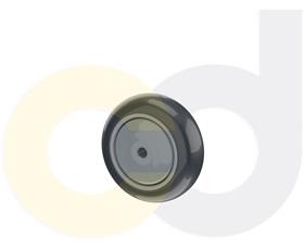ZINC PLATED CASTERS - THERMO-URETHANE WHEELS