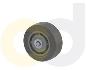 ZINC PLATED CASTERS - THERMO-RUBBER WHEELS