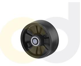 ZINC PLATED CASTERS - GLASS-FILLED NYLON WHEELS