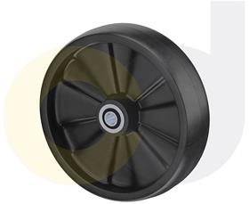 ZINC PLATED CASTERS - GLASS-FILLED NYLON WHEELS